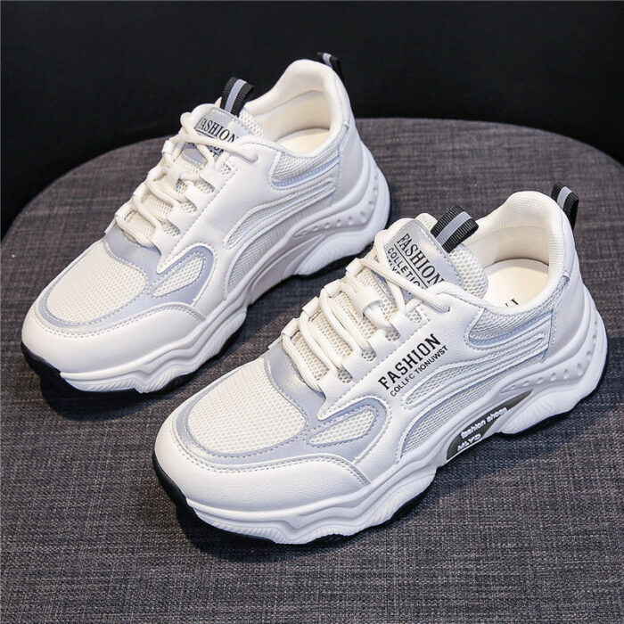 Women's Mesh Breathable White Shoes Casual Shoes