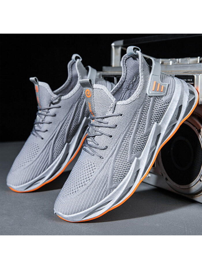 men's sports shoes flying woven breathable casual shoes men